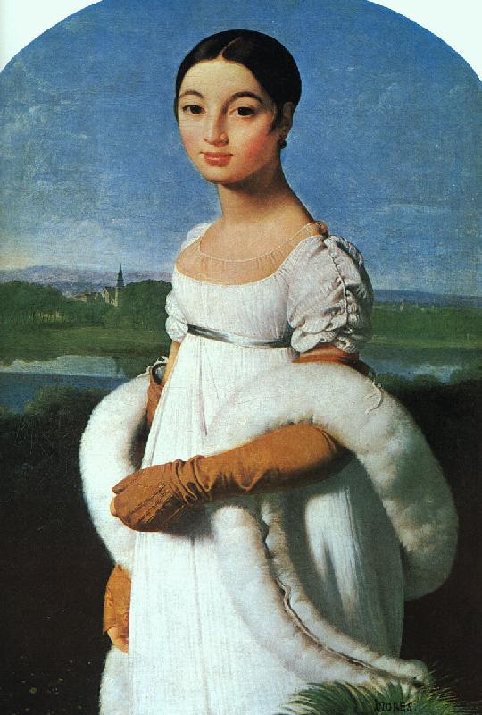 Jean-Auguste Dominique Ingres Portrait of Mlle.Riviere Sweden oil painting art